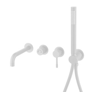 Встраиваемый смеситель для ванны Boheme Uno 464-3-MW белый матовый